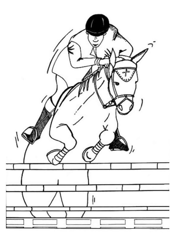 Coloriage gratuit Équitation #193431 de la collection Sports à imprimer