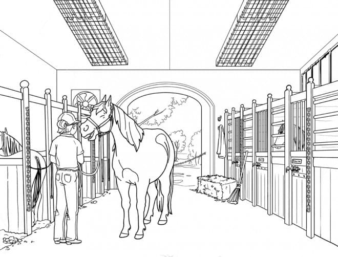Coloriage gratuit Équitation #193452 de la collection Sports à imprimer