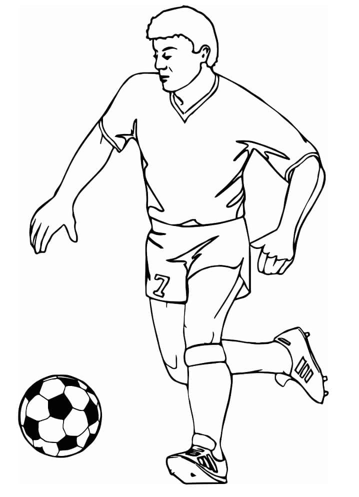 Coloriage gratuit Football #177060 de la collection Sports à imprimer