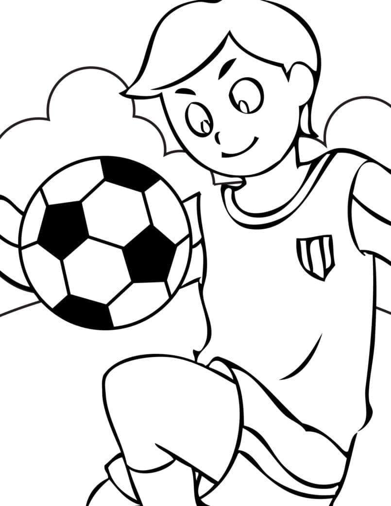 Page de coloriage Football #177068, collection Sports, à imprimer et colorier