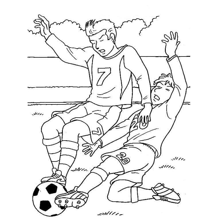 Coloriage gratuit Football #177072 de la collection Sports à imprimer