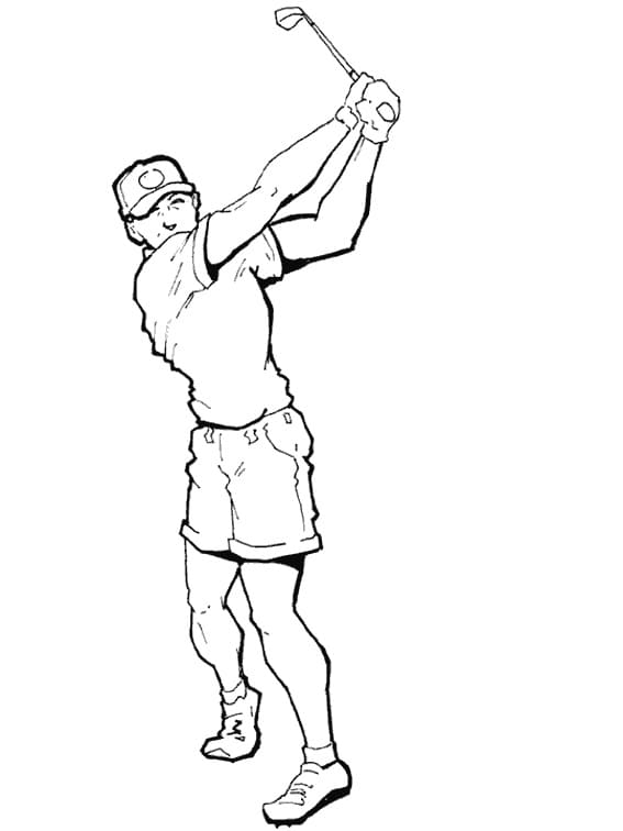 Coloriage gratuit Golf #177096 de la collection Sports à imprimer