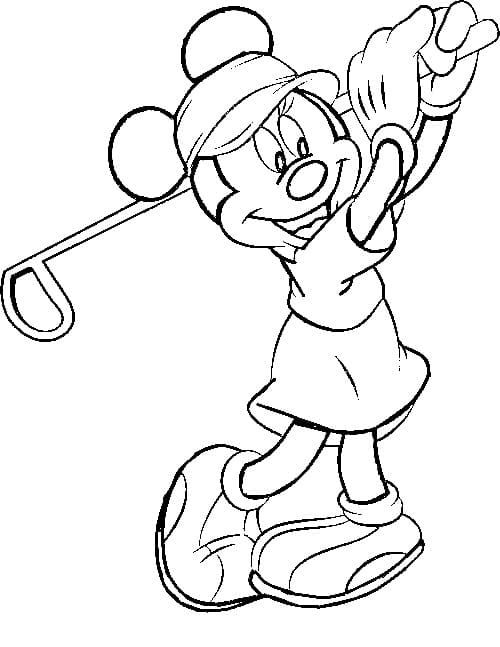 Dessin Golf #177098 à colorier de la série Sports, gratuit à télécharger et imprimer