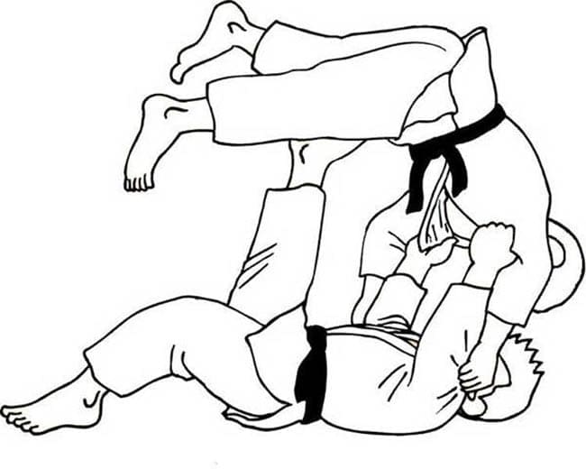 Coloriage gratuit Judo #210691 de la collection Sports à imprimer