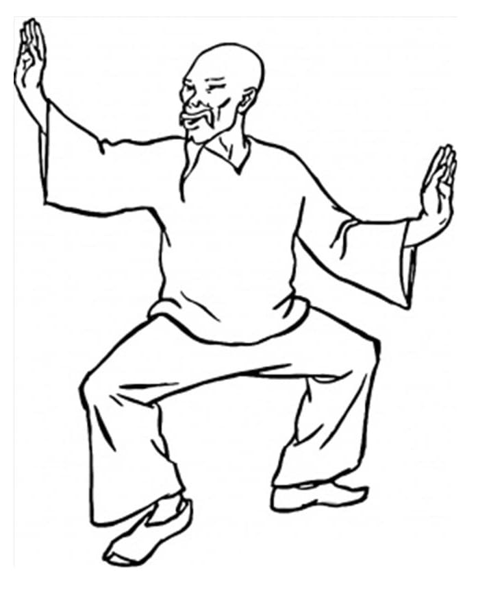 Coloriage gratuit Kung Fu #192438 de la collection Sports à imprimer