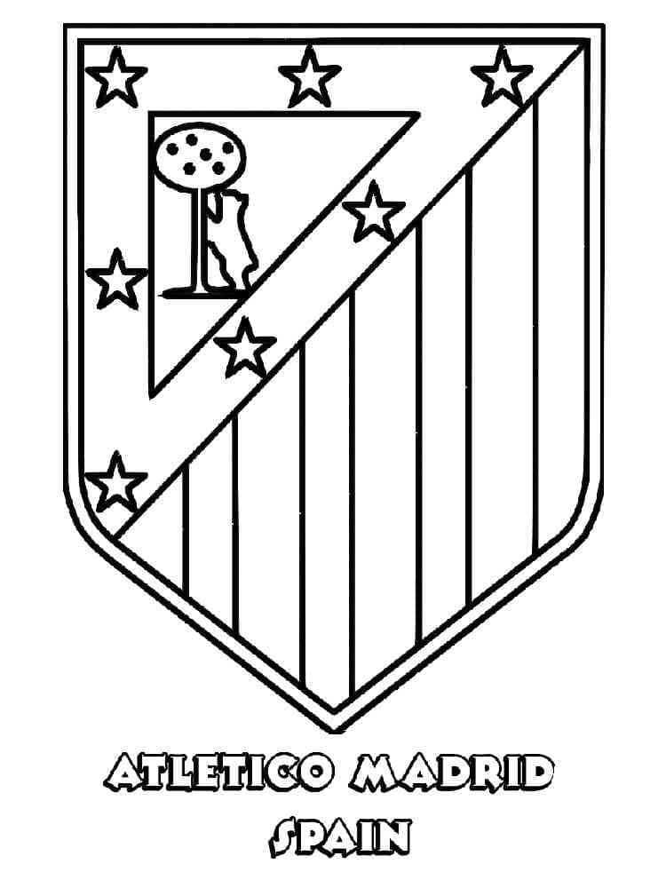 Dessin Logo de Foot #190134 à colorier de la série Sports, gratuit à télécharger et imprimer