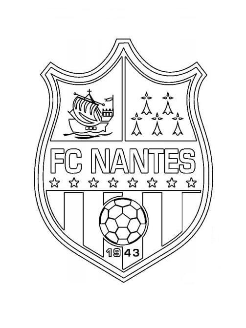 Coloriage Logo de Foot #190155 à imprimer gratuitement, extrait de la collection Sports