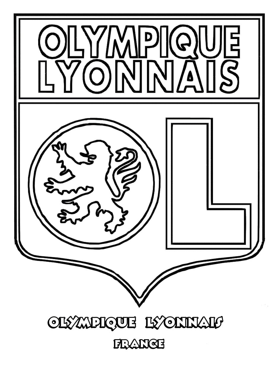 Dessin à colorier Logo de Foot #190157 issu de la collection Sports, prêt à imprimer