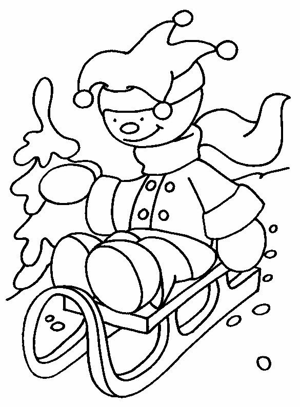 Coloriage gratuit Luge #142551 de la collection Sports à imprimer