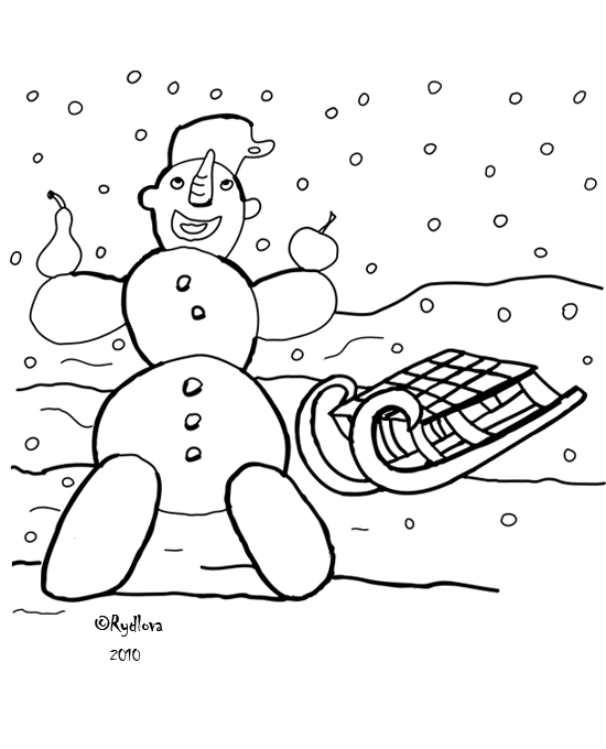Coloriage gratuit Luge #142554 de la collection Sports à imprimer