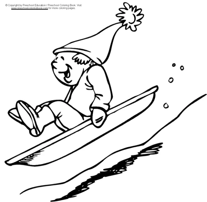 Coloriage gratuit Luge #142599 de la collection Sports à imprimer