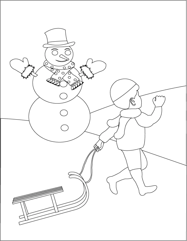 Coloriage gratuit Luge #142613 de la collection Sports à imprimer