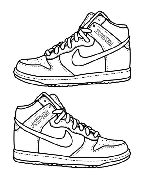 Coloriage gratuit Nike #214893 de la collection Sports à imprimer