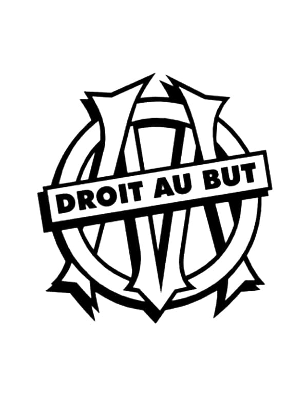 Coloriage gratuit Olympique de Marseille #192995 de la collection Sports à imprimer