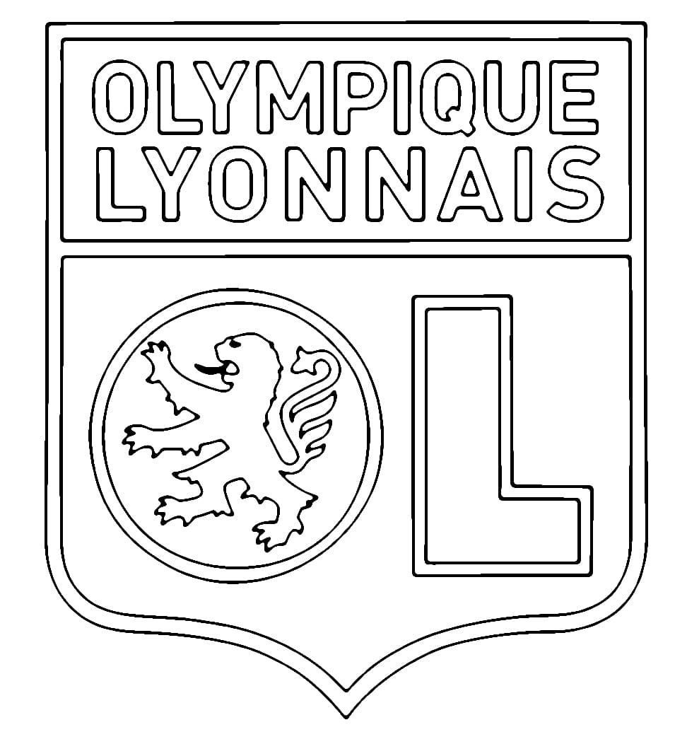 Coloriage gratuit Olympique Lyonnais #192986 de la collection Sports à imprimer