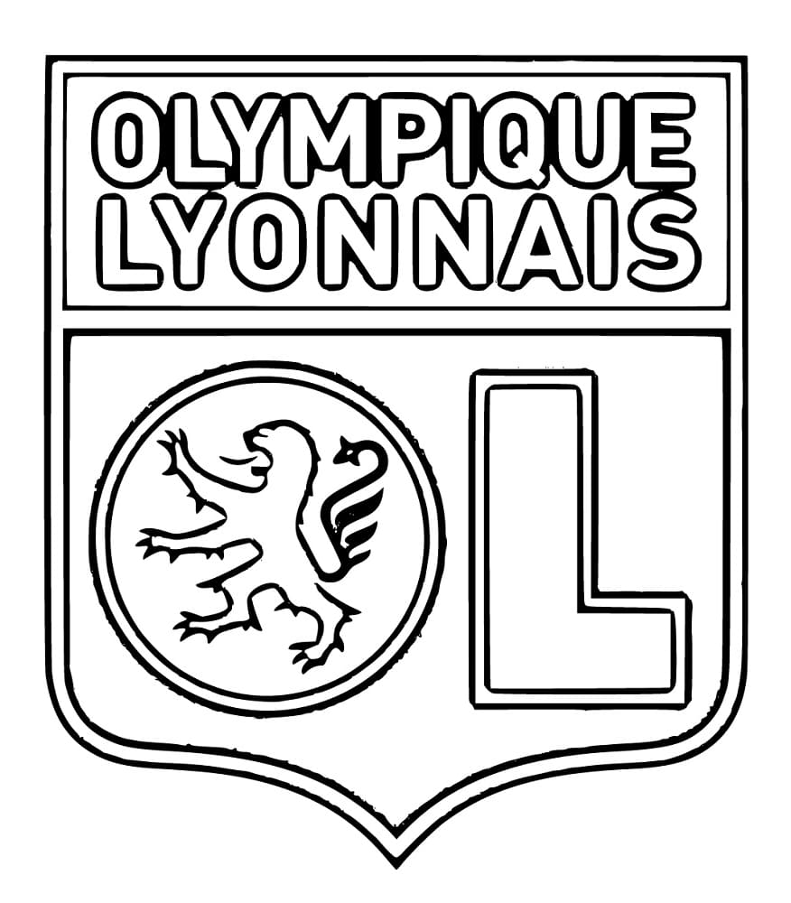 Coloriage gratuit Olympique Lyonnais #192989 de la collection Sports à imprimer