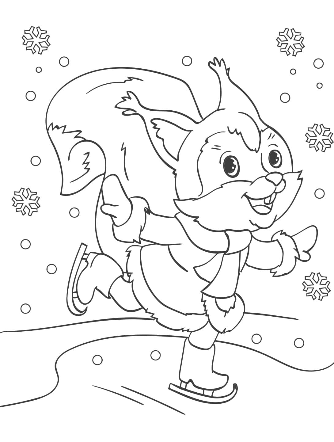 Coloriage gratuit Patinage #207294 de la collection Sports à imprimer