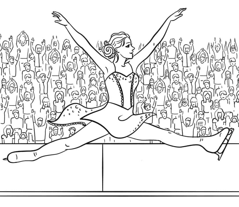 Coloriage gratuit Patinage #207320 de la collection Sports à imprimer