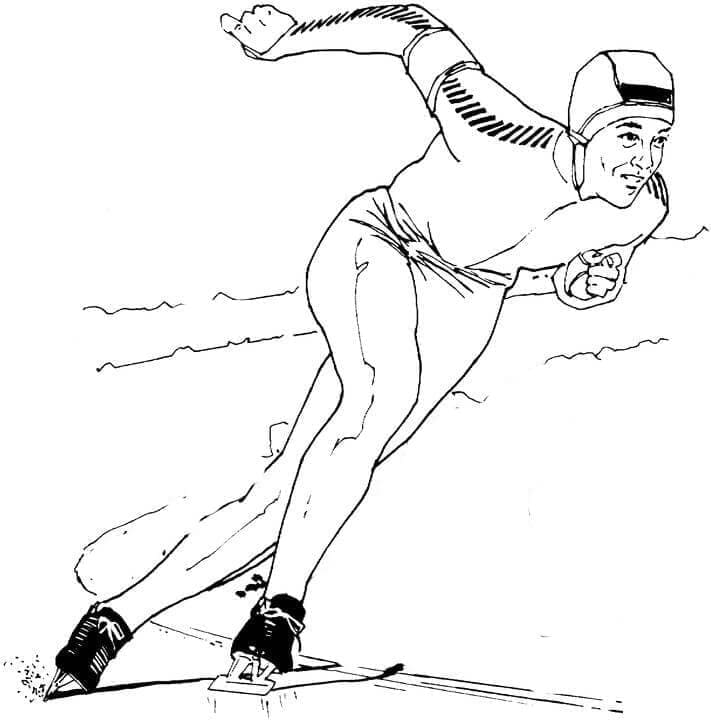 Coloriage gratuit Patinage #207324 de la collection Sports à imprimer