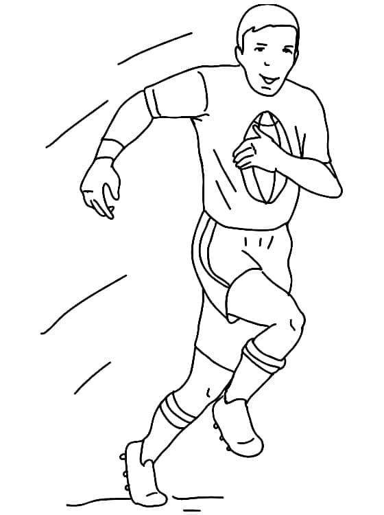 Coloriage gratuit Rugby #211295 de la collection Sports à imprimer