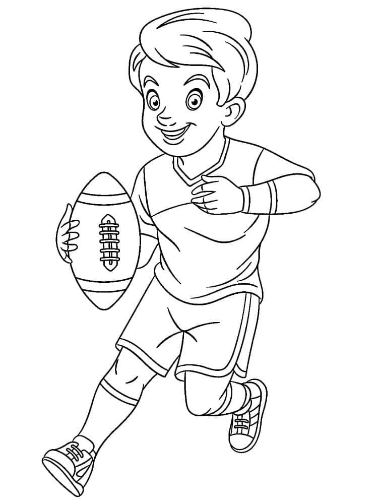 Coloriage gratuit Rugby #211315 de la collection Sports à imprimer