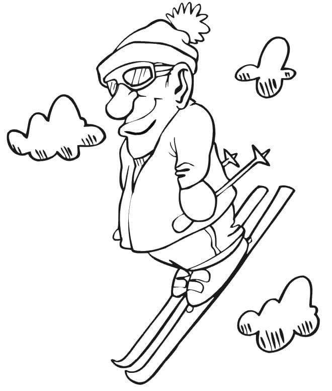 Dessin à colorier: Ski (Sports) #198394 - Coloriages à Imprimer Gratuits
