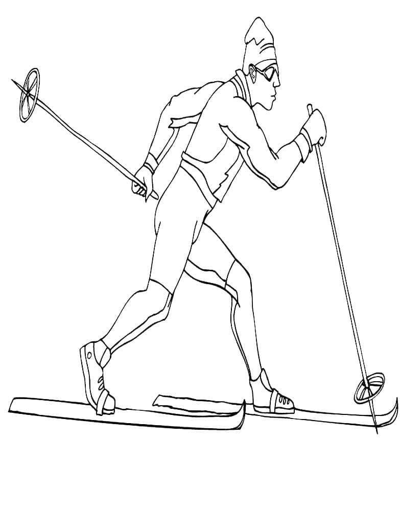Dessin à colorier: Ski (Sports) #198406 - Coloriages à Imprimer Gratuits