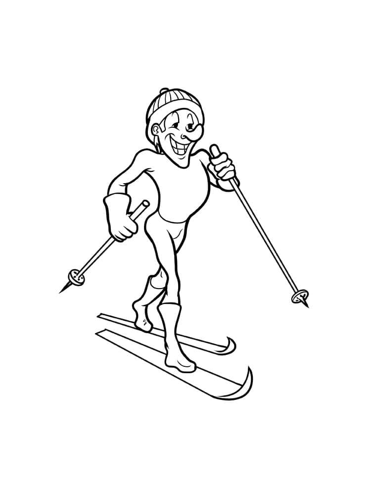 Dessin à colorier: Ski (Sports) #198411 - Coloriages à Imprimer Gratuits
