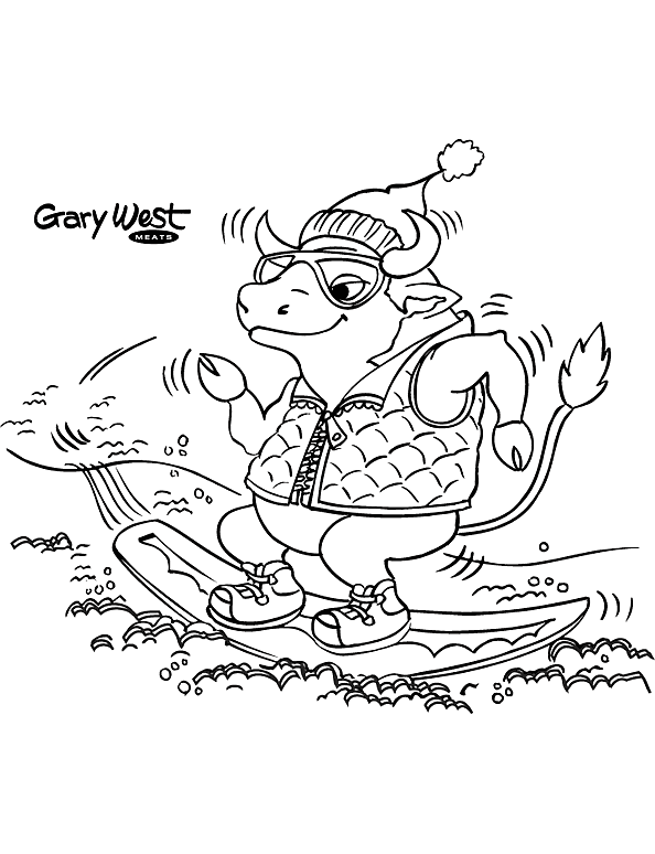 Coloriage gratuit Snowboard / Planche à neige #143833 de la collection Sports à imprimer