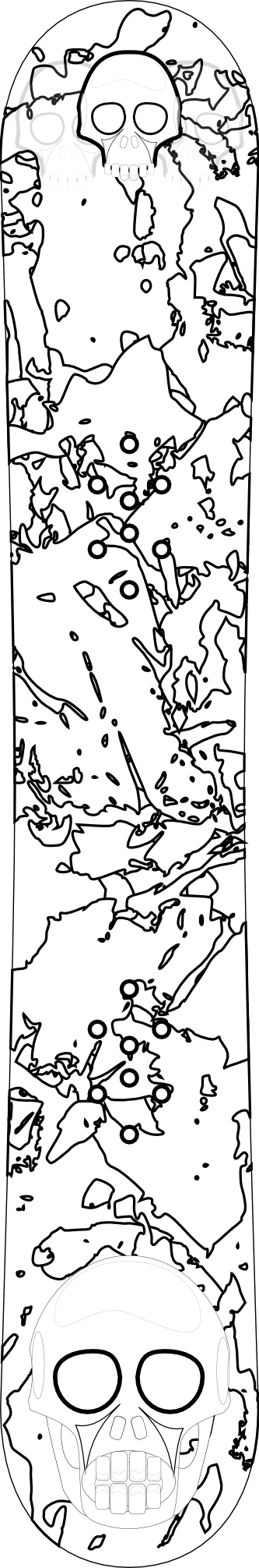 Illustration au trait Snowboard / Planche à neige #143883 de la collection Sports à colorier gratuitement