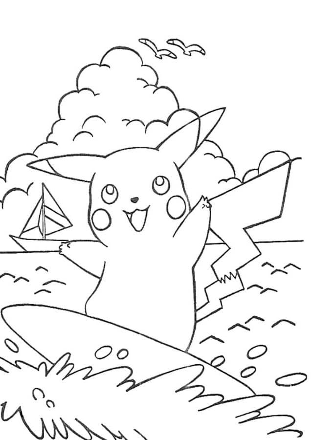 Dessin Surf #214211 à colorier de la série Sports, gratuit à télécharger et imprimer