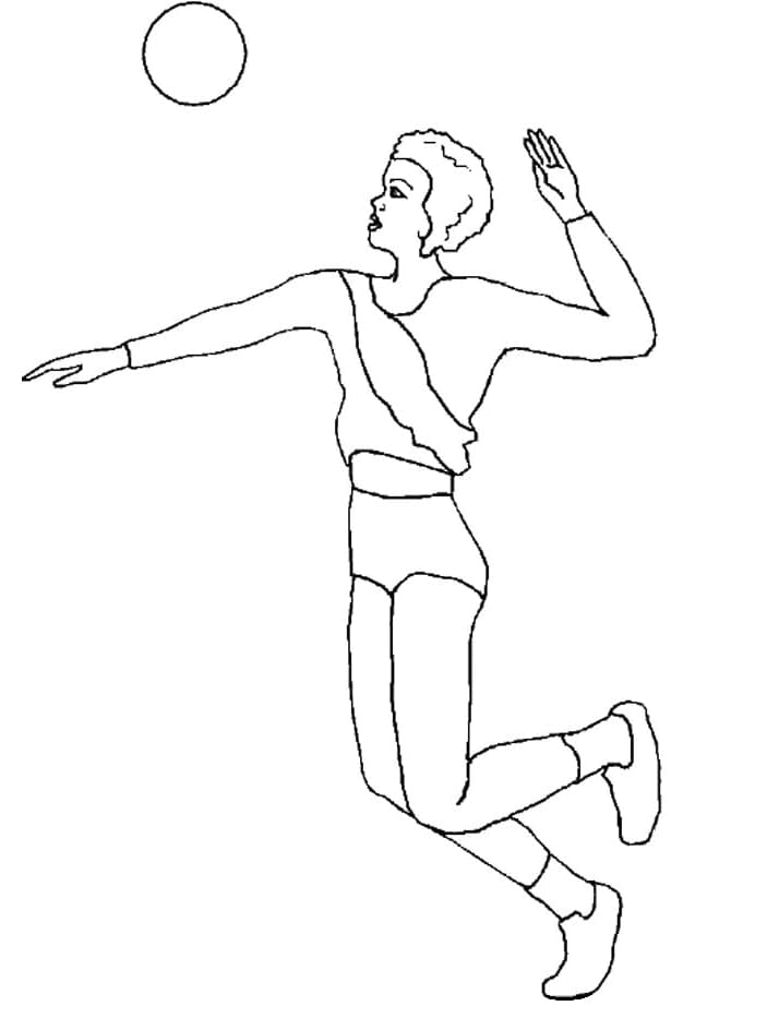 Page de coloriage Volley-ball #177009, collection Sports, à imprimer et colorier
