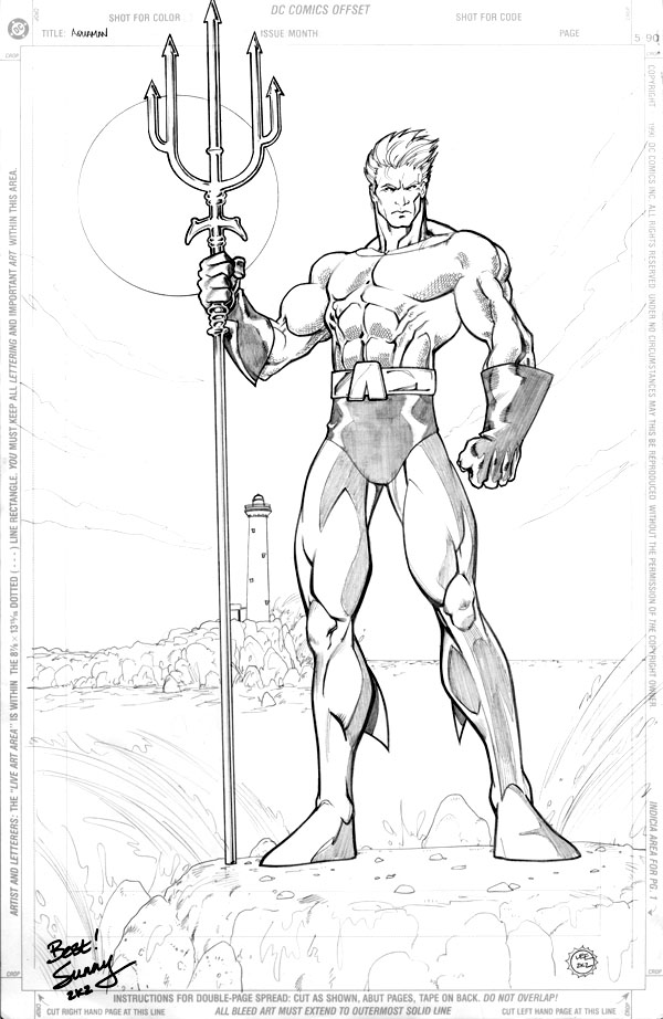 Dessin à colorier: Aquaman (Super-héros et Super-vilains) #84971 - Coloriages à Imprimer Gratuits