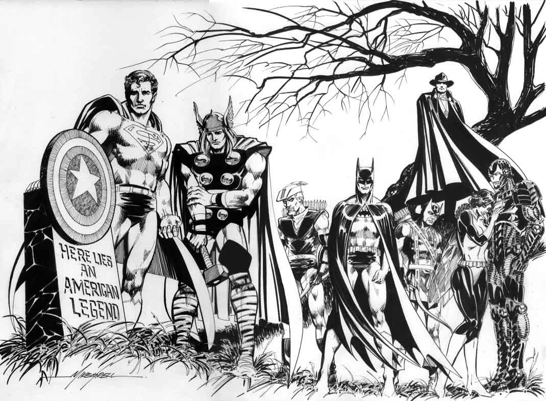 Illustration au trait Avengers #74065 de la collection Super-héros et Super-vilains à colorier gratuitement