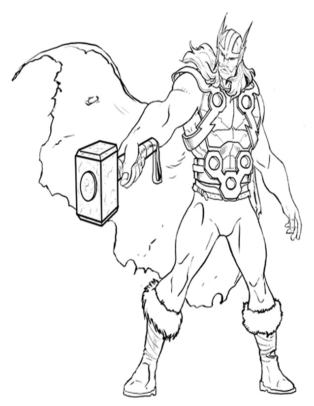 Dessin à colorier: Avengers (Super-héros et Super-vilains) #74072 - Coloriages à Imprimer Gratuits