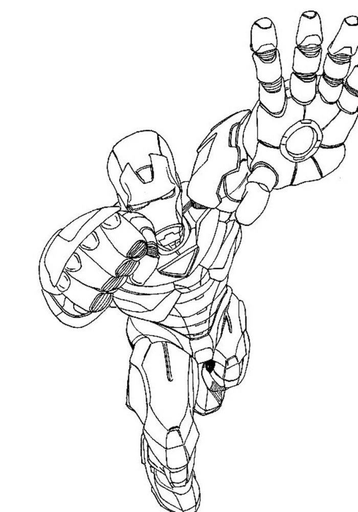 Coloriage à imprimer Avengers #74080 de la série Super-héros et Super-vilains, gratuit pour enfants et adultes