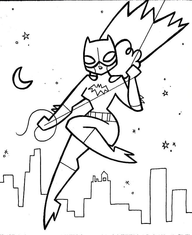 Coloriage imprimable Batgirl #205821 de la collection Super-héros et Super-vilains à colorier aux crayons Coloriage imprimable Batgirl #205821 de la collection Super-héros et Super-vilains à colorier aux crayons