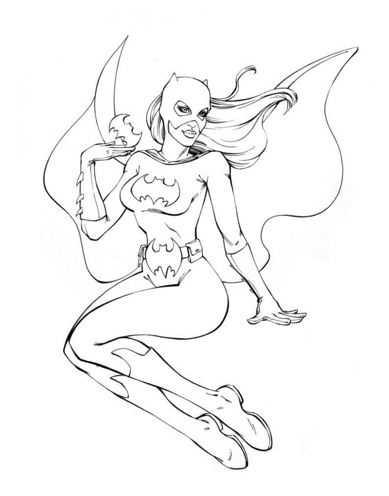 Illustration au trait Batgirl #205823 de la collection Super-héros et Super-vilains à colorier gratuitement Illustration au trait Batgirl #205823 de la collection Super-héros et Super-vilains à colorier gratuitement
