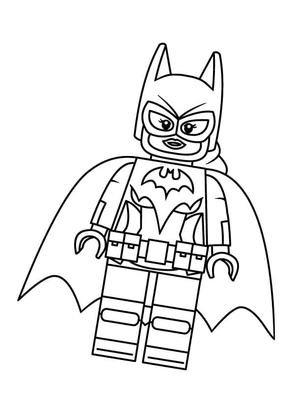 Coloriage à imprimer Batgirl #205839 de la série Super-héros et Super-vilains, gratuit pour enfants et adultes