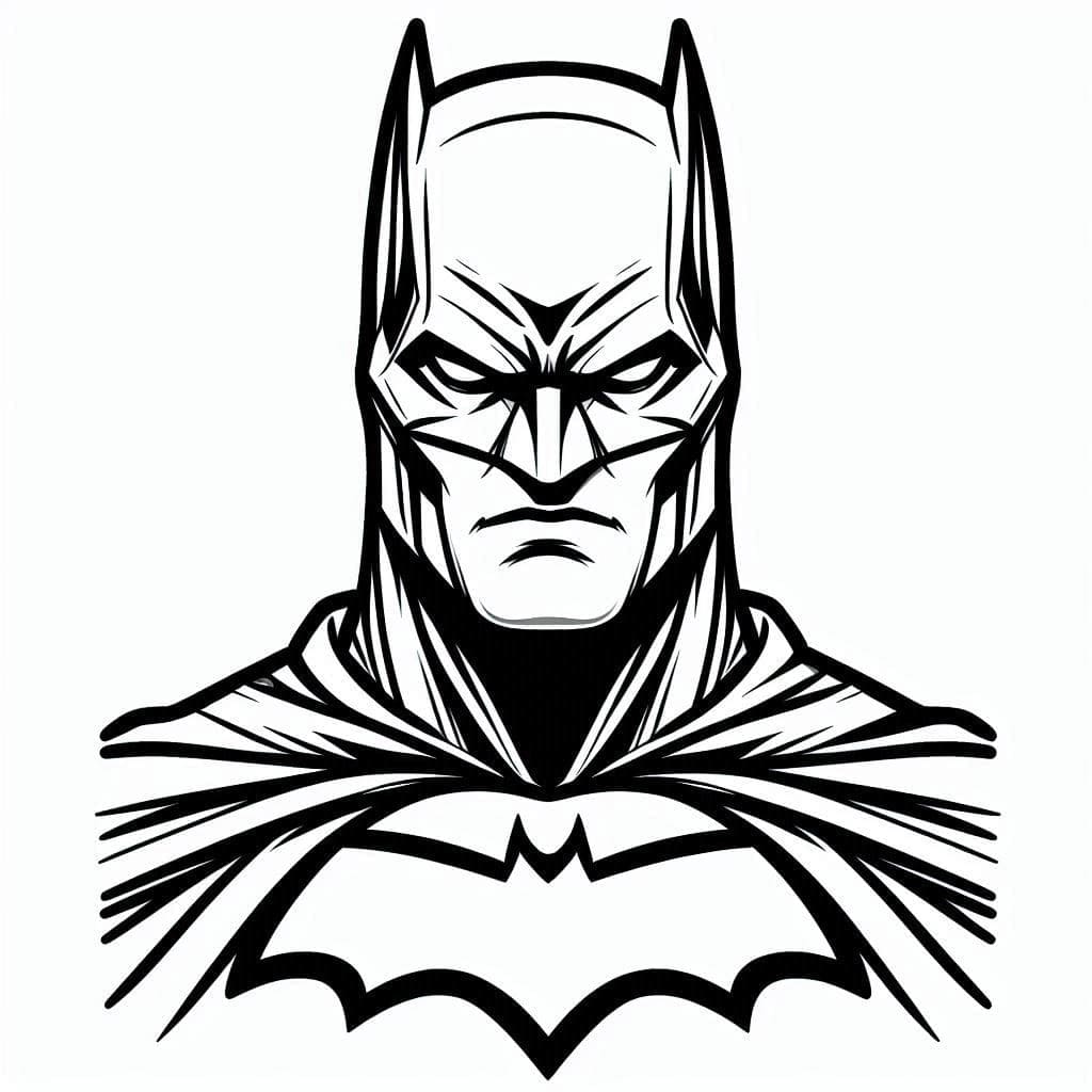 Coloriage à imprimer Batman #215805 de la série Super-héros et Super-vilains, gratuit pour enfants et adultes
