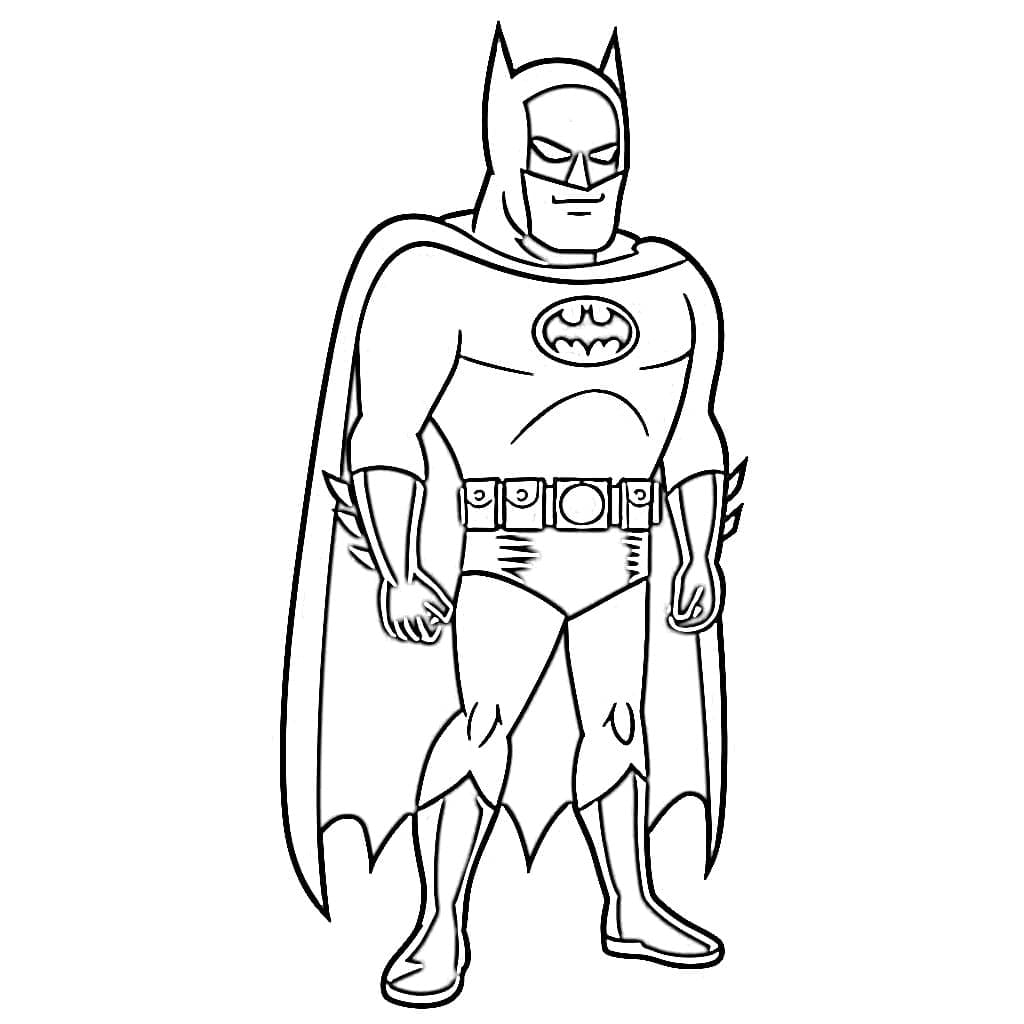 Coloriage Batman #215814 à imprimer gratuitement, extrait de la collection Super-héros et Super-vilains
