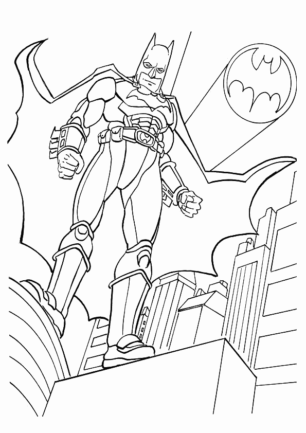 Page de coloriage Batman #76832, collection Super-héros et Super-vilains, à imprimer et colorier