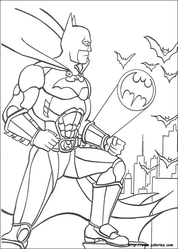 Coloriage gratuit Batman #76878 de la collection Super-héros et Super-vilains à imprimer