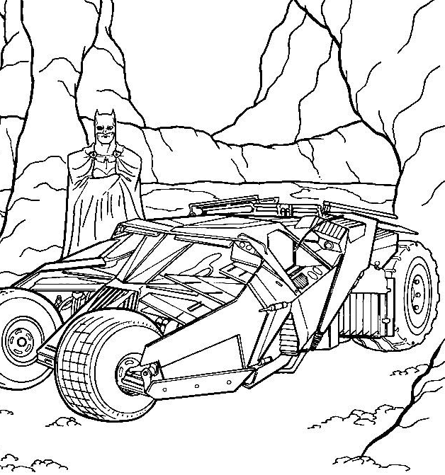 Dessin à colorier: Batman (Super-héros et Super-vilains) #76896 - Coloriages à Imprimer Gratuits