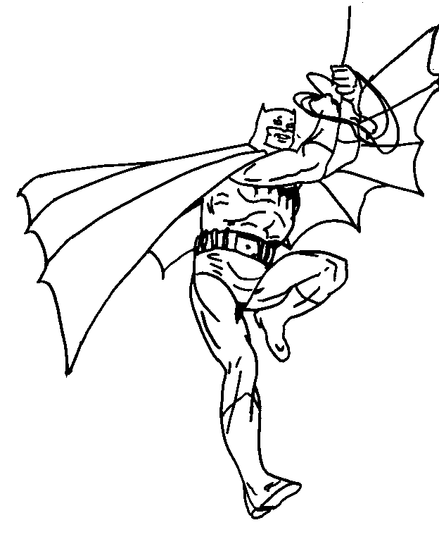 Dessin à colorier: Batman (Super-héros et Super-vilains) #77029 - Coloriages à Imprimer Gratuits