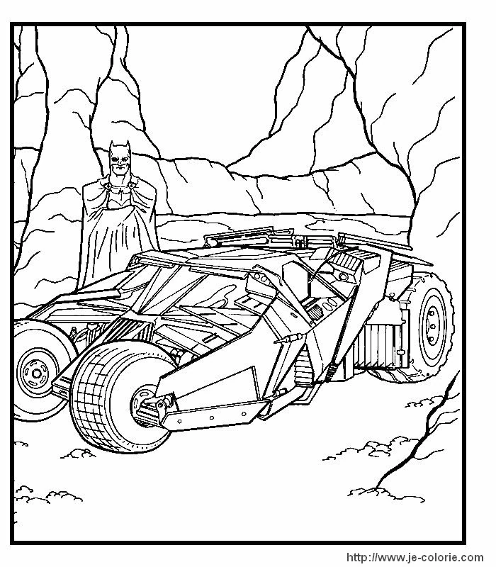 Illustration au trait Batman #77087 de la collection Super-héros et Super-vilains à colorier gratuitement
