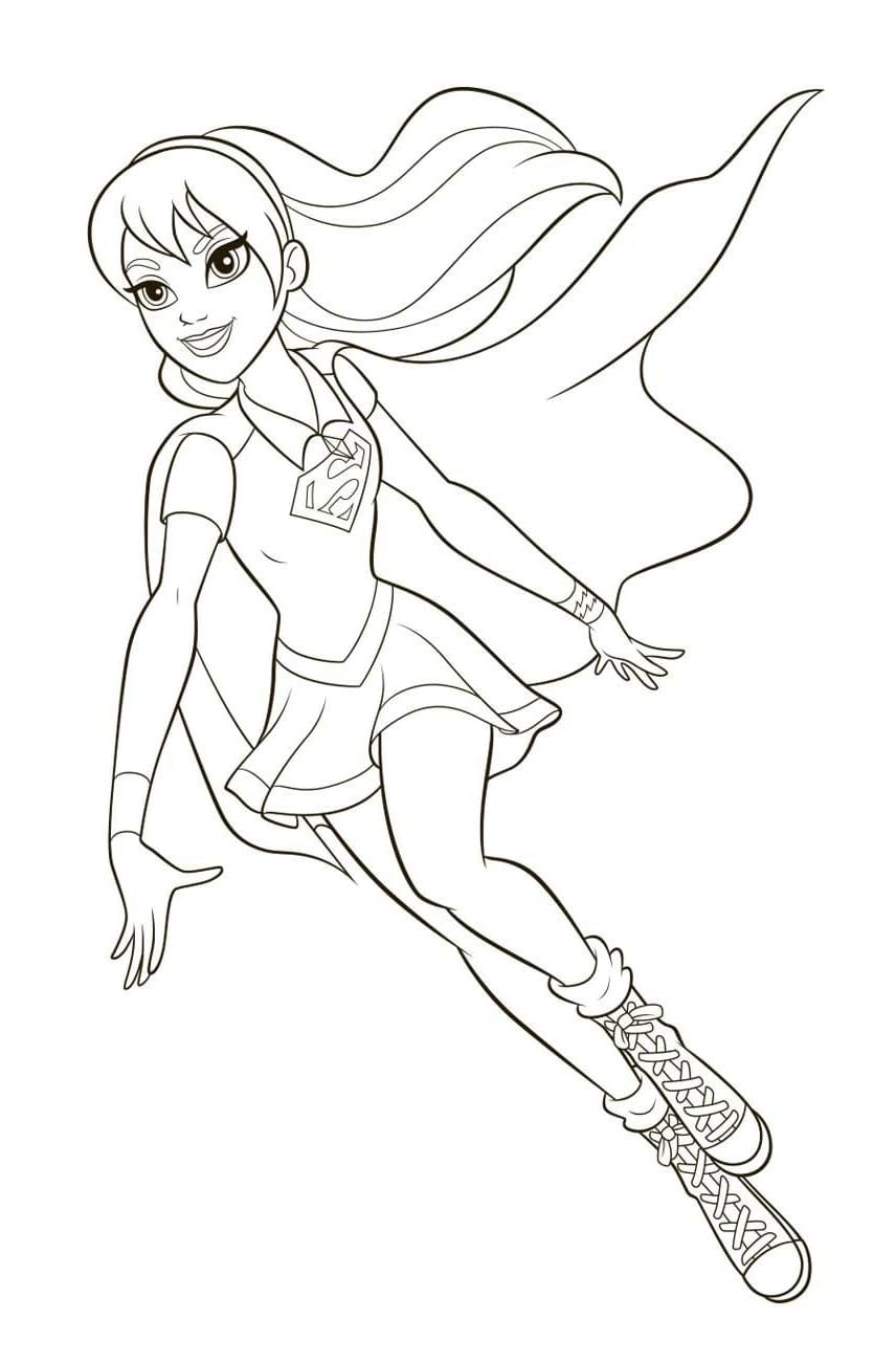 Dessin à colorier: DC Super Hero Girls (Super-héros et Super-vilains) #199494 - Coloriages à Imprimer Gratuits