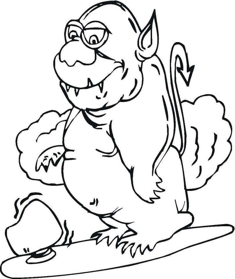 Dessin à colorier Diable #204180 issu de la collection Super-héros et Super-vilains, prêt à imprimer Dessin à colorier Diable #204180 issu de la collection Super-héros et Super-vilains, prêt à imprimer