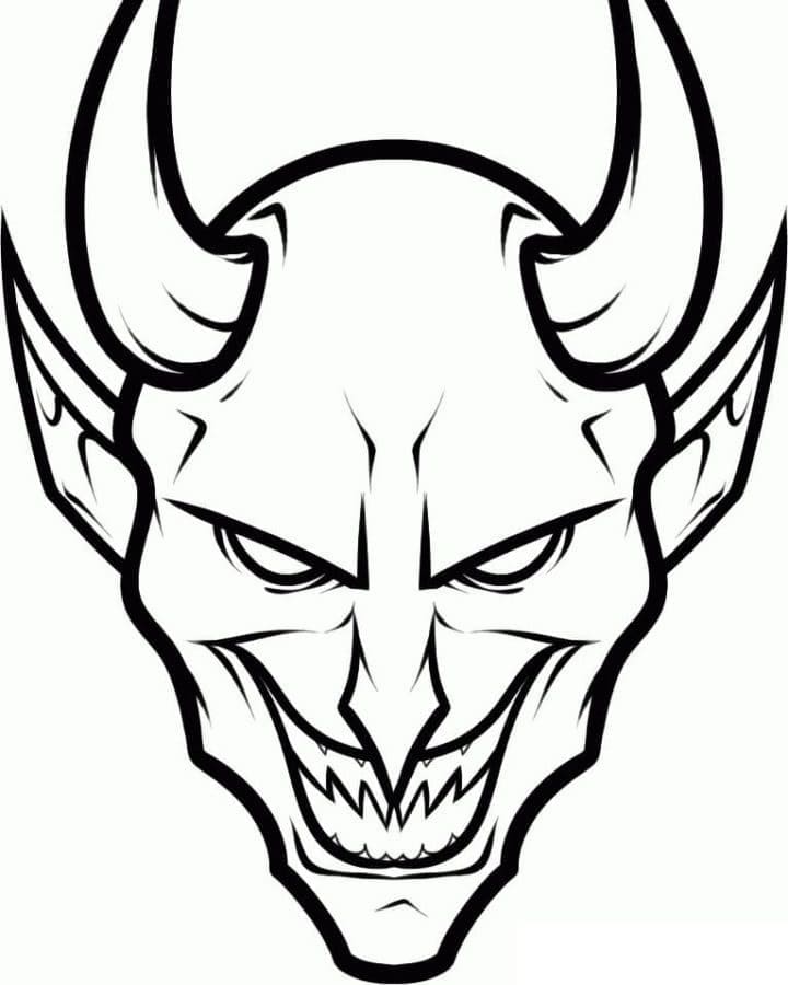 Coloriage gratuit Diable #204181 de la collection Super-héros et Super-vilains à imprimer