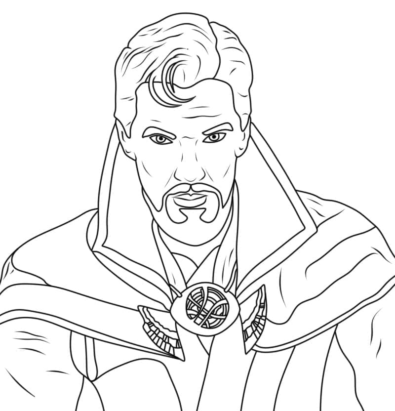 Coloriage gratuit Doctor Strange #211427 de la collection Super-héros et Super-vilains à imprimer
